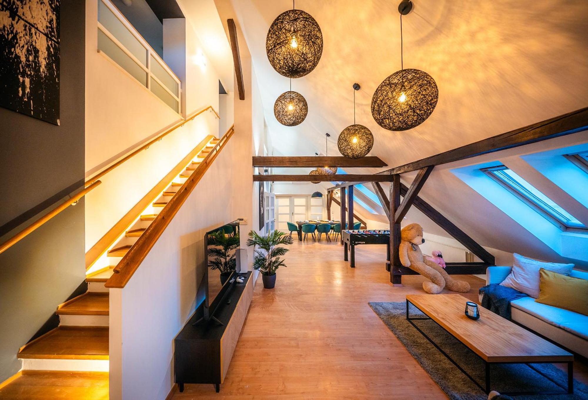 A/c Lux Rooftop 6br+3.5bath Wenceslas Square דירה *