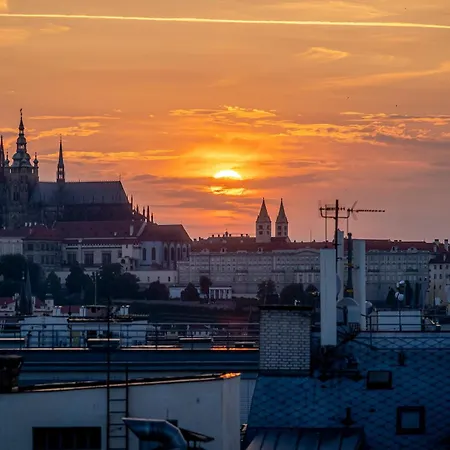A/C Lux Rooftop Apt 6Br+3.5Bath Wenceslas Square Prague Exterior photo